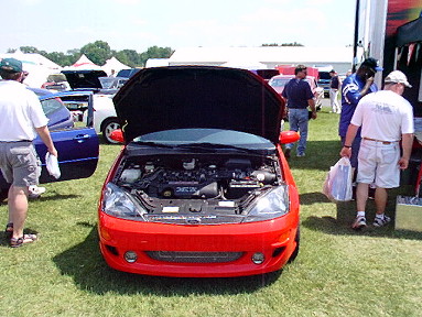 2000 Ford Mustang - the SVT Focus, hood open....