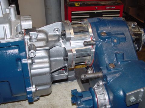 1979 Ford Bronco - Assembled transfer cases shown side-by-side.