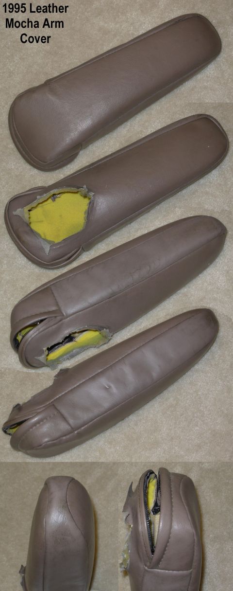 1983 Ford Bronco - SOLD 1995 Mocha Leather Armrest Cover This is ONE cover - I just pasted the photos together to make one that shows all sides. As you can se…