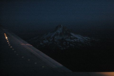 1998 Jeep TJ - Mt Hood from a plane
