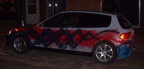 2006 Ford E350 - Painting the side, too.