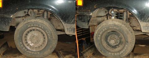 1987 Ford Bronco - before and after
