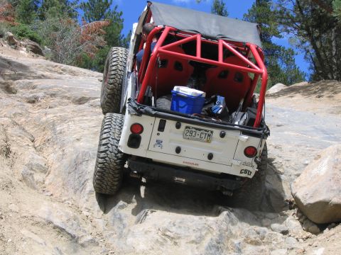 1996 Jeep Cherokee - he only made 2 or 3 attempts and crawled right up...