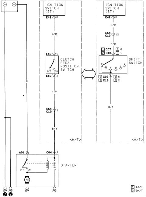 1986 Suzuki Samurai - This diagram shows the electrical connections for a vehicle's kick panel wiring.