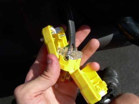 2002 Ford F-250 - The block heater doesn't care about hot or neutral, so just get the two black wires to those terminals and the green wire to the ground.