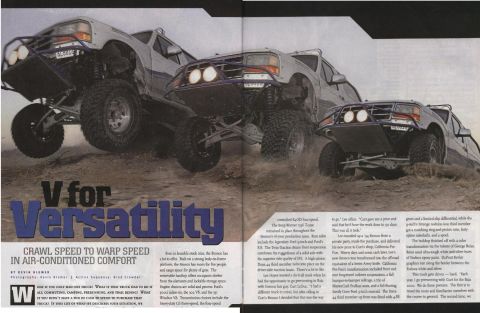 1984 Ford Bronco - Modified Ford trucks tackle off-road terrain, their suspension and off-road capabilities.