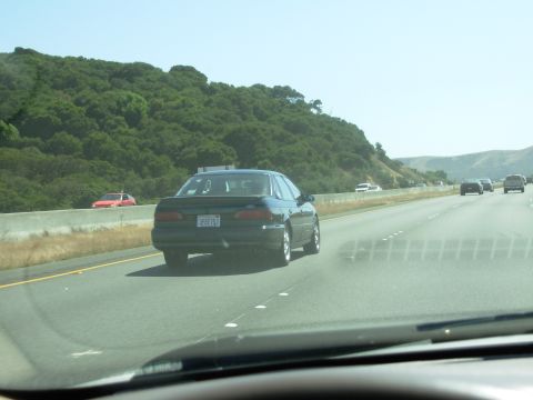 1995 Ford Taurus - On the Run. Hwy 101, near Salinas