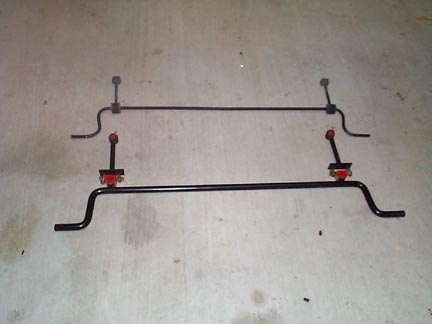 1992 Ford Wagon - Stock .5" and 1" Saner Performance sway bar.