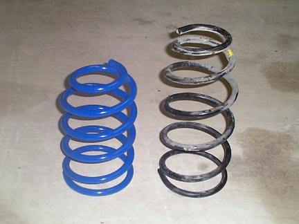 1992 Ford Wagon - Stock vs. Sprint Perfomance Spring Drop is 2.25" front 2.5" in rear
