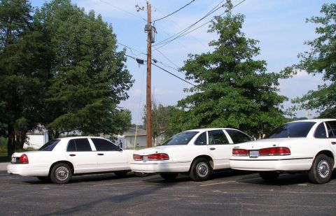 2001 Ford Crown Victoria - My 2001, CrownVicMan's 1996, and Colonel's 1995.