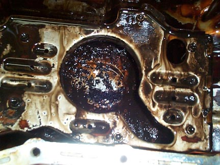 1992 Ford Wagon - Closer inspection reveals metal shavings.