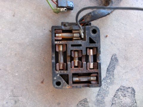 1966 Ford Fairlane - Here's why Bob and I put in a new Painless wiring harness. Because the original fuse block was rusty. Then after pulling the old wiring har…