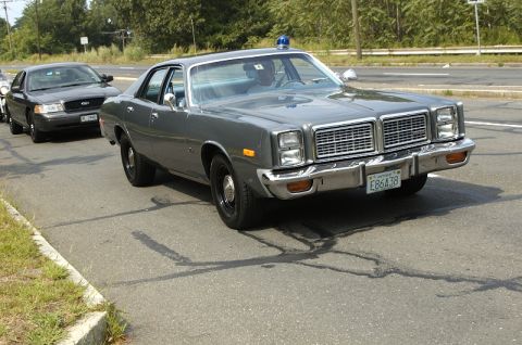 1978 Dodge Monaco - This police car has a distinctive grille and front end, suggesting a model year different from the claimed 1978 Dodge Monaco.