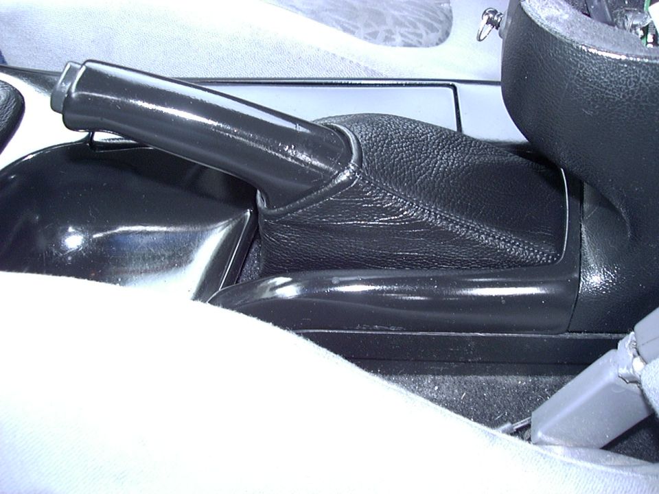 Center console and parking brake lever