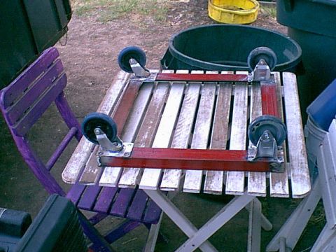 1983 Ford Bronco - here it the bottom side. now time to dress the welds and knock off loose paint.