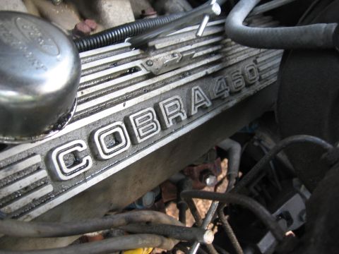 1974 Ford F-100 - The engine features a valve cover with "COBRA 460" embossed on it.