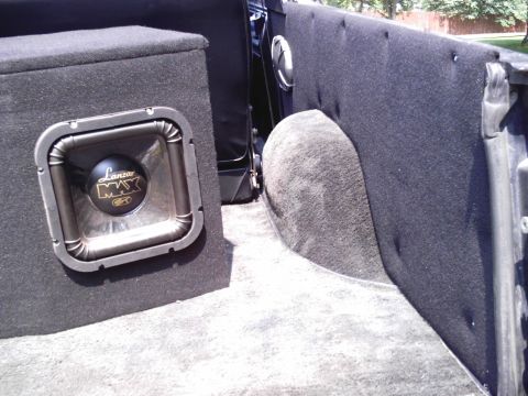1983 Ford Bronco - covered in carpet with stainlesssteel screws. makes it look super clean.
