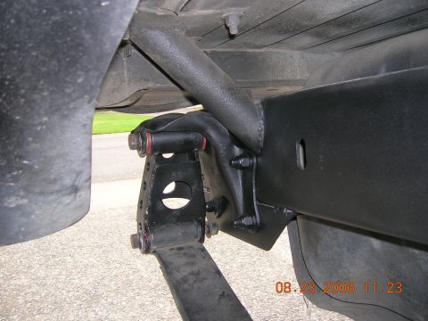 1996 Ford Bronco - Undercarriage view showing suspension components and frame of a vehicle, with a date stamp of 08.23.2006.