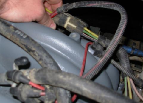 1983 Ford Bronco - The vacuum harness connector on the back of a '94 MAP 5.8L Bronco. The foreground is the vacuum tree with the updated PCV hose routing. See…