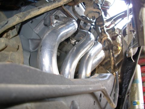 1994 Ford Bronco - The secondary air pipes are in their correct position, & working, but the downtube to the cats was deleted since the cats were, years ago.