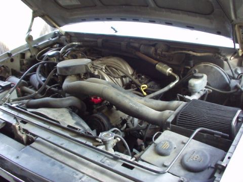 1992 Ford Bronco - The engine - 302, totally stock except the previous owner had added the K&N Filtercharger kit.