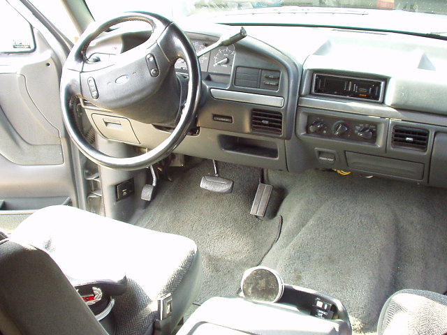Driver's side, from the back seat