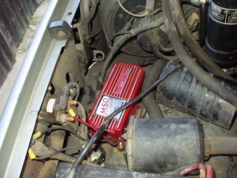 1992 Ford Bronco - Installed an MSD 6T ignition system, purchased off eBay for $105. It works, but I can't tell if it improved the power or mileage, mainly be…