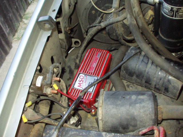 Installed an MSD 6T ignition system, purchased off eBay for $105.  It works, but I can't tell if it improved the power or mileage, mainly because I haven't even gone through one tank of gas yet.  It did improve the idle, though.