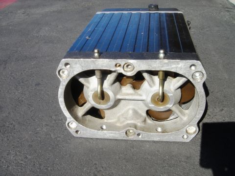 1991 Ford Taurus - Close-up view of a supercharger's internal rotor assembly.