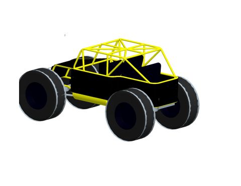 1966 Jeep CJ5 - This is a 3D rendering of a buggy, not a 1966 Jeep CJ5.