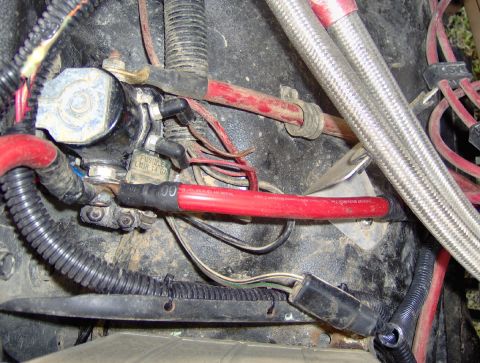 1978 Ford Bronco - another view of the connector with the green wire with red stripe
