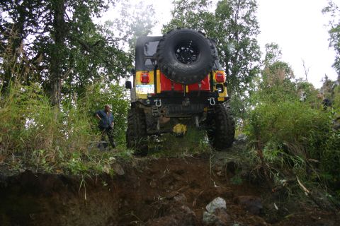 2003 Jeep TJ - After getting winched up the bank