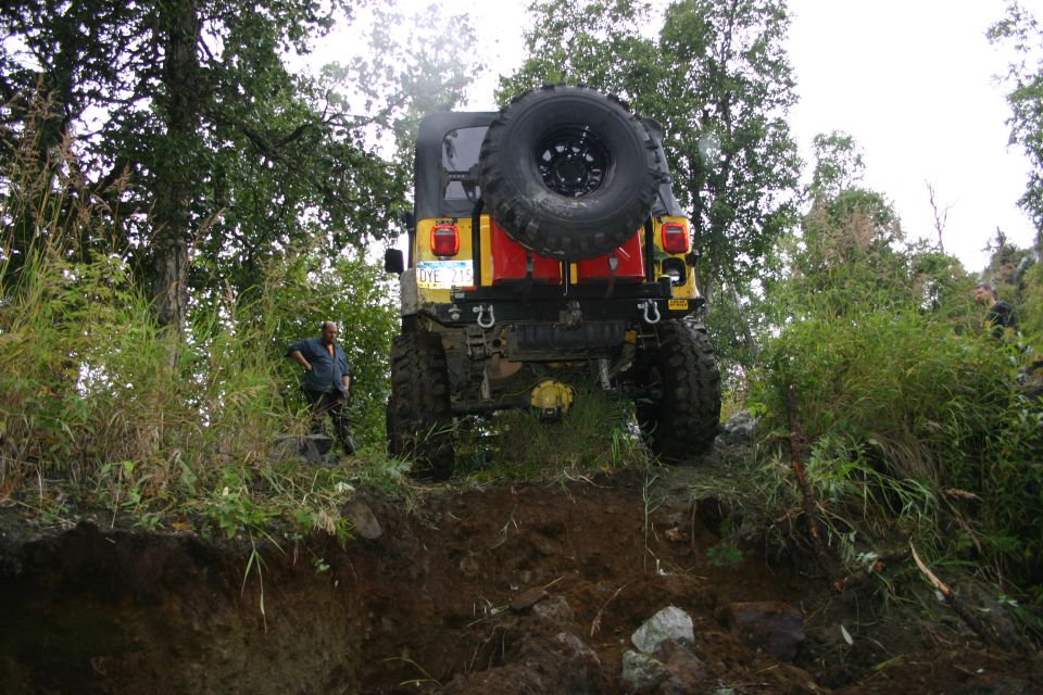 After getting winched up the bank
