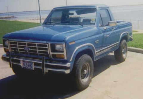 1984 Ford Bronco - front view, new paint job