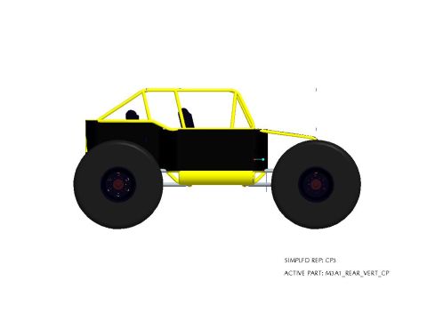 1966 Jeep CJ5 - This is a digital rendering of a custom off-road vehicle, not a 1966 Jeep CJ5.