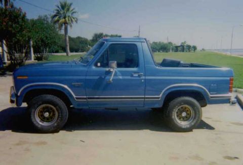 1984 Ford Bronco - side view, new paint job