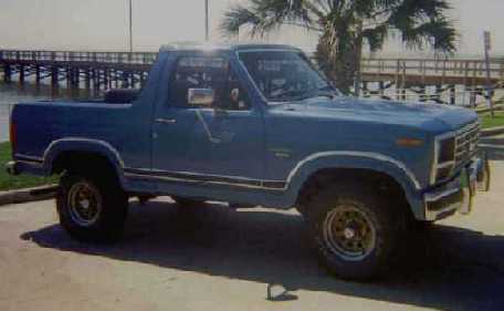 1984 Ford Bronco - side view, new paint job