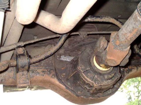 1984 Ford Bronco - location of I.D. tag:Ford 9"rear