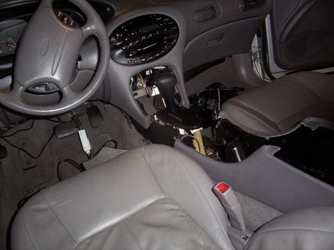 1998 Ford Taurus - here is where i started to take apart the console, it may seem like i wouldn't have to go through all of that but i did because of certian…