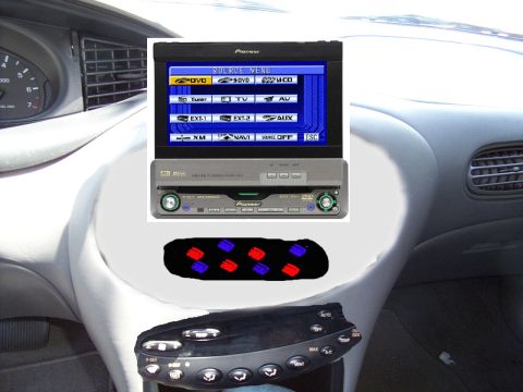 1998 Ford Taurus - i swear i used Photoshop for this, but i did it in like 2 minutes, its a chopped up version of what i am planning on doing with my dash, si…