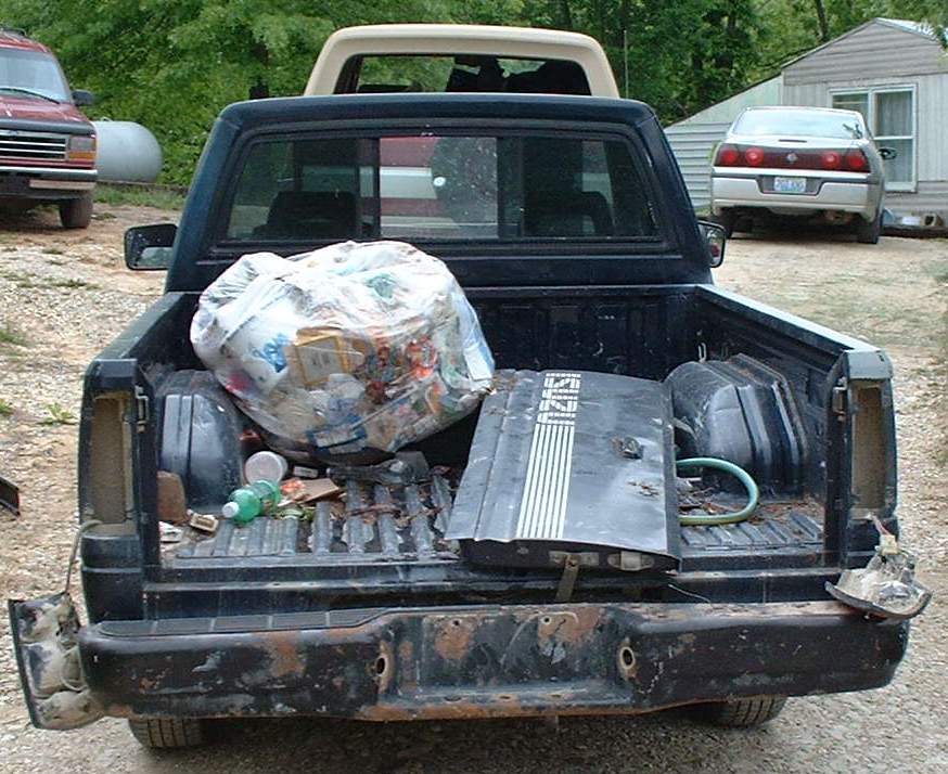 Some crap I was towing with my Bronco.