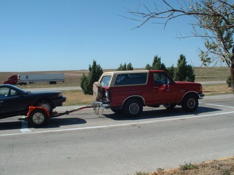 2006 Ford E350 - Towing Camry to Bozeman, MT.
