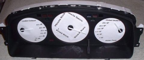 2006 Ford E350 - New gauge faces I created.