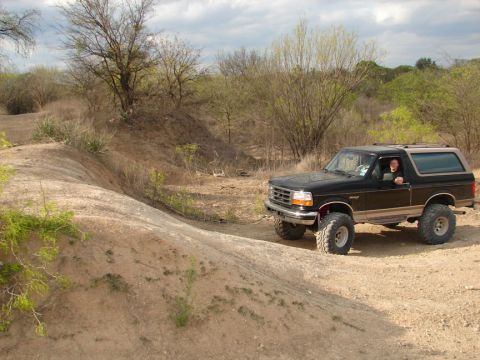 1996 Ford Bronco - About to go up the hill