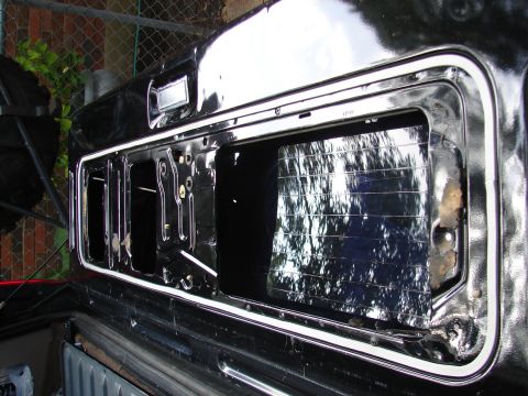 1996 Ford Bronco - I added this seal to the rear tailgate cover because it was leaking water into the truck when I would wash it.