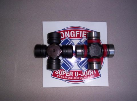 1995 Ford Bronco - Two U-joints are shown on a sticker with the website www.longfieldsuperaxles.com.