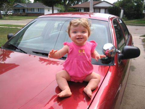 2001 Ford Crown Victoria - A cute babe on my car!