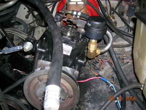 1985 Ford Bronco - York installed and all plumbed up.