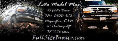 1995 Ford Bronco - small changes to sig