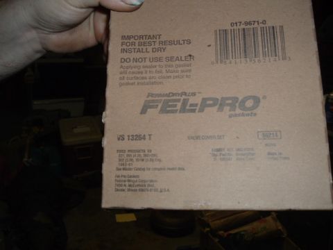 1989 Ford Crown Victoria LTD - Box for Fel-Pro valve cover gaskets lists compatible Ford engines and years, but no specific model year.